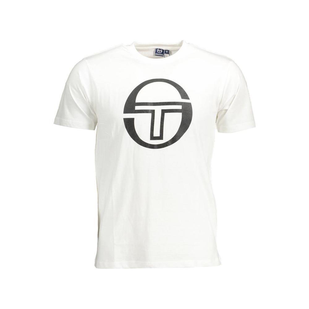 Sergio Tacchini White Cotton T-Shirt Sergio Tacchini White Smoke