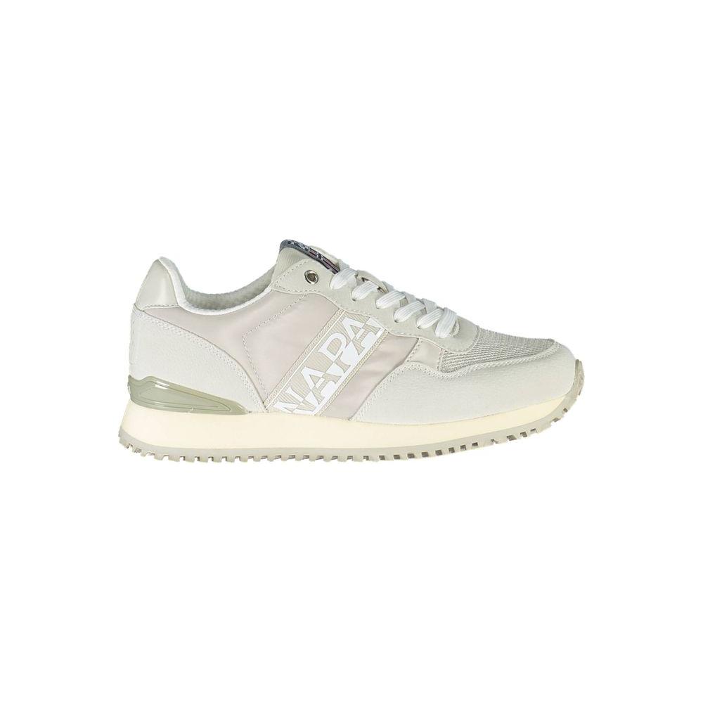 Napapijri Gray Polyester Women Sneaker Napapijri Light Gray