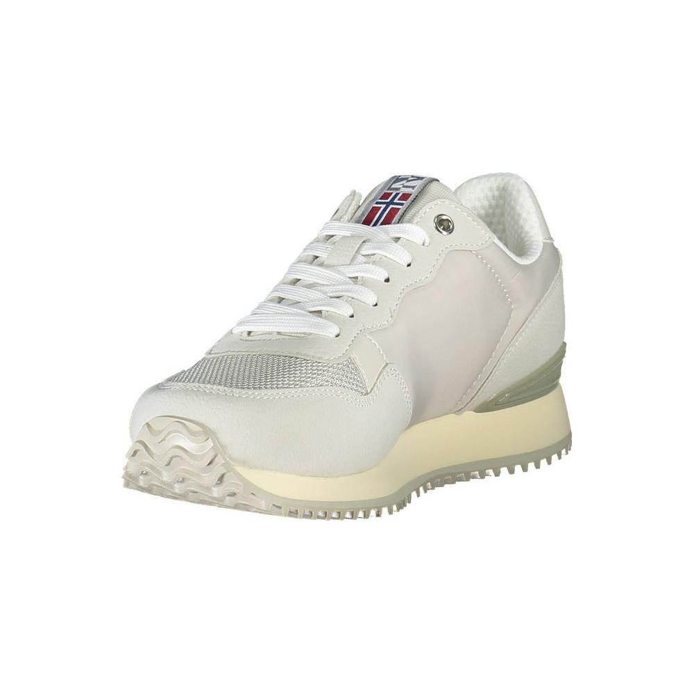 Napapijri Gray Polyester Women Sneaker Napapijri Light Gray