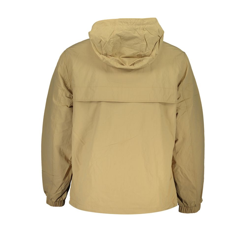 Tommy Hilfiger Beige Polyamide Jacket Tommy Hilfiger Dark Khaki
