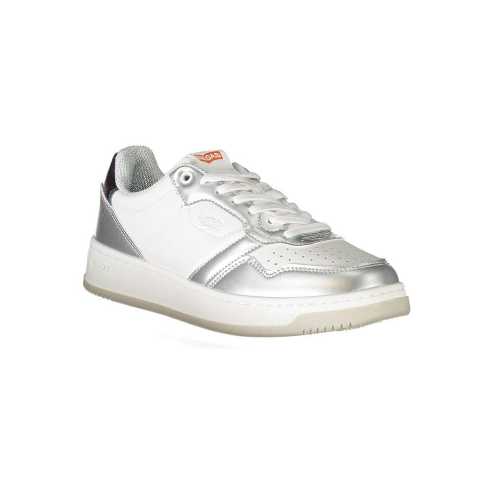 Gas White Polyester Sneaker Gas Light Gray