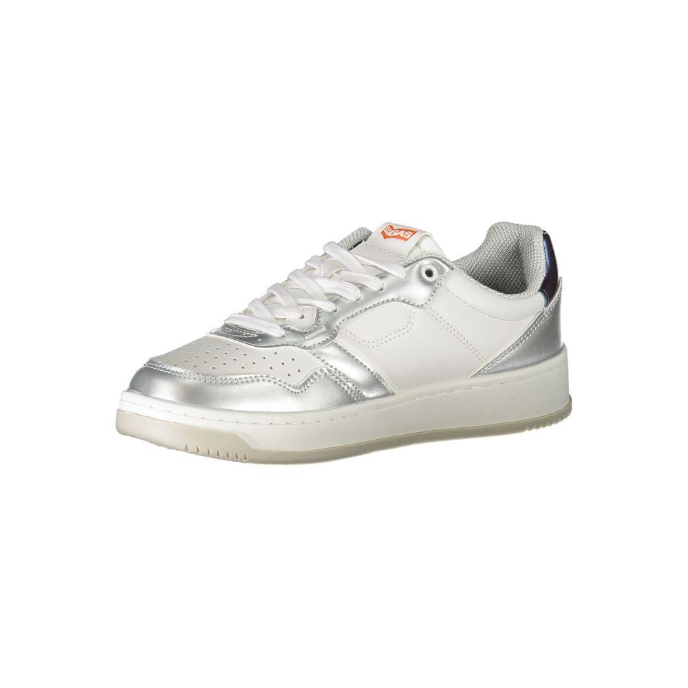 Gas White Polyester Sneaker Gas Light Gray