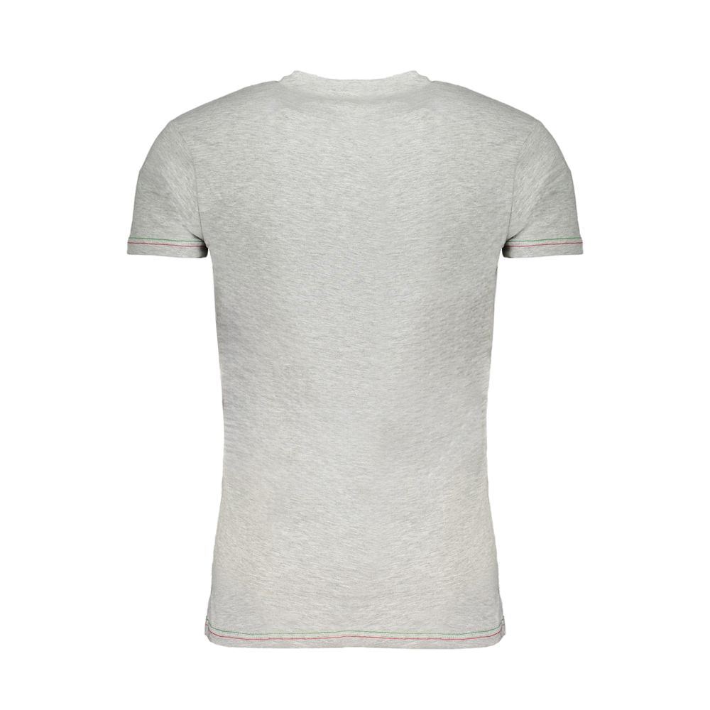 Aeronautica Militare Gray Cotton Men T-Shirt Aeronautica Militare Gray