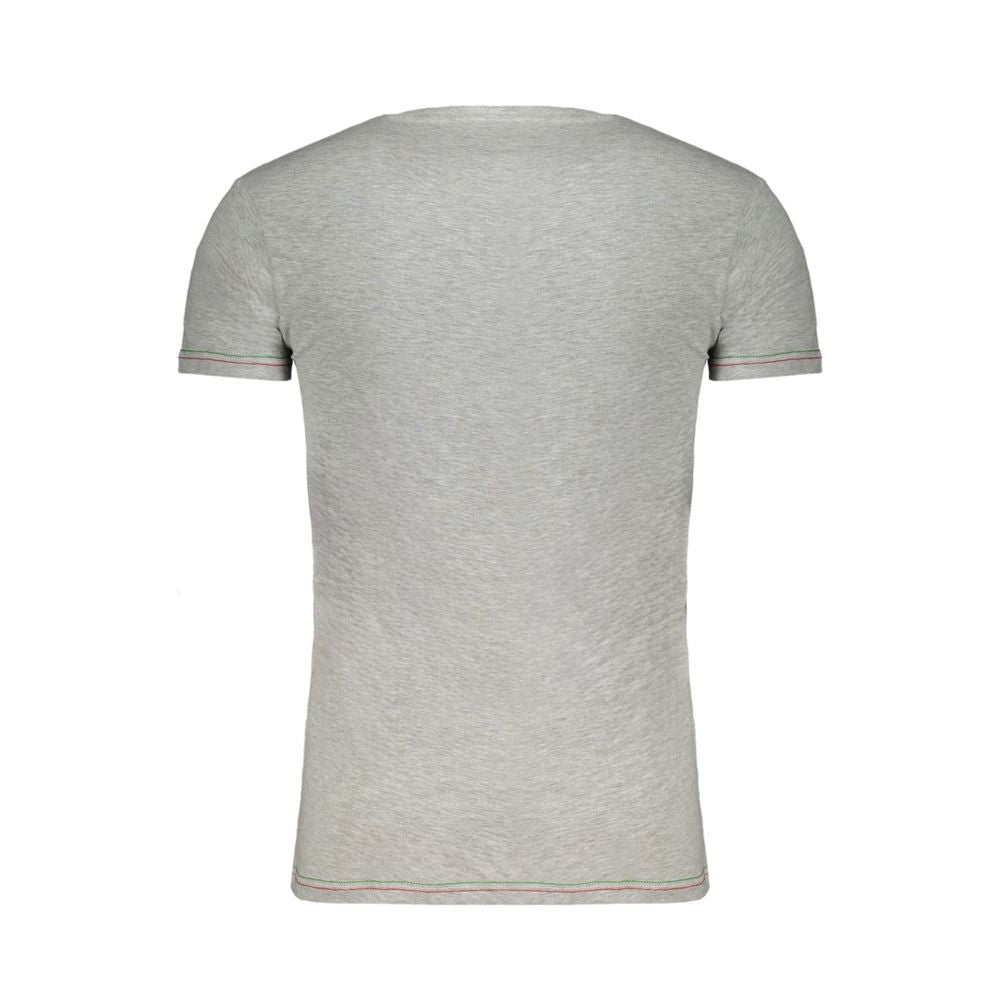 Aeronautica Militare Gray Cotton Men T-Shirt Aeronautica Militare Dark Gray