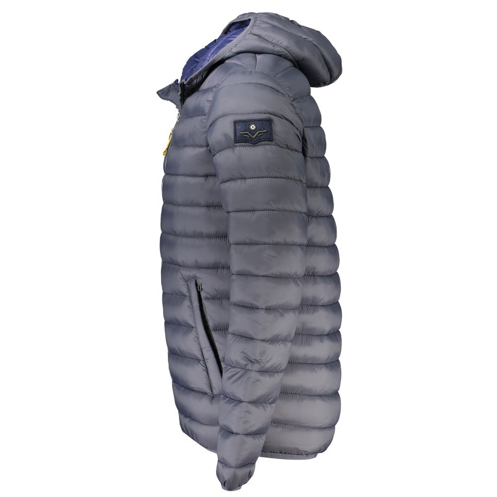Armata Di Mare Gray Polyamide Men Jacket Armata Di Mare Dim Gray