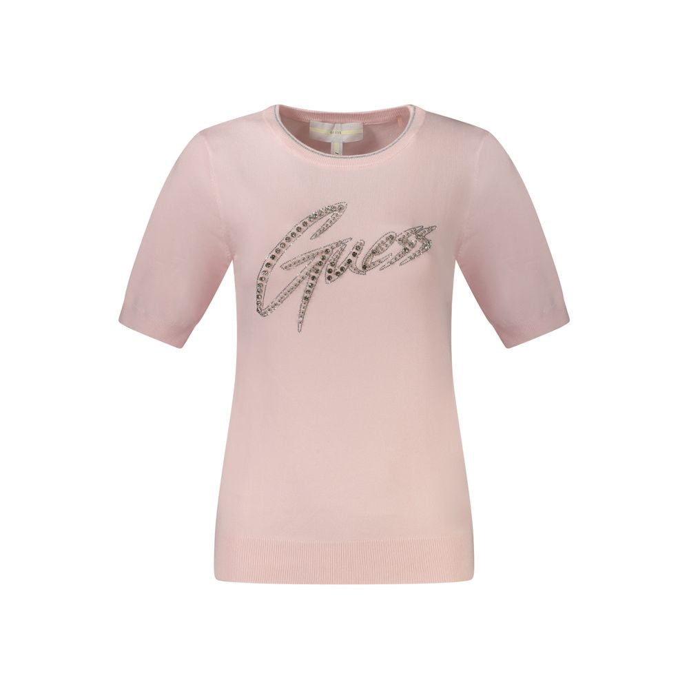 Guess Jeans Pink Viscose Women Sweater Guess Jeans Gray