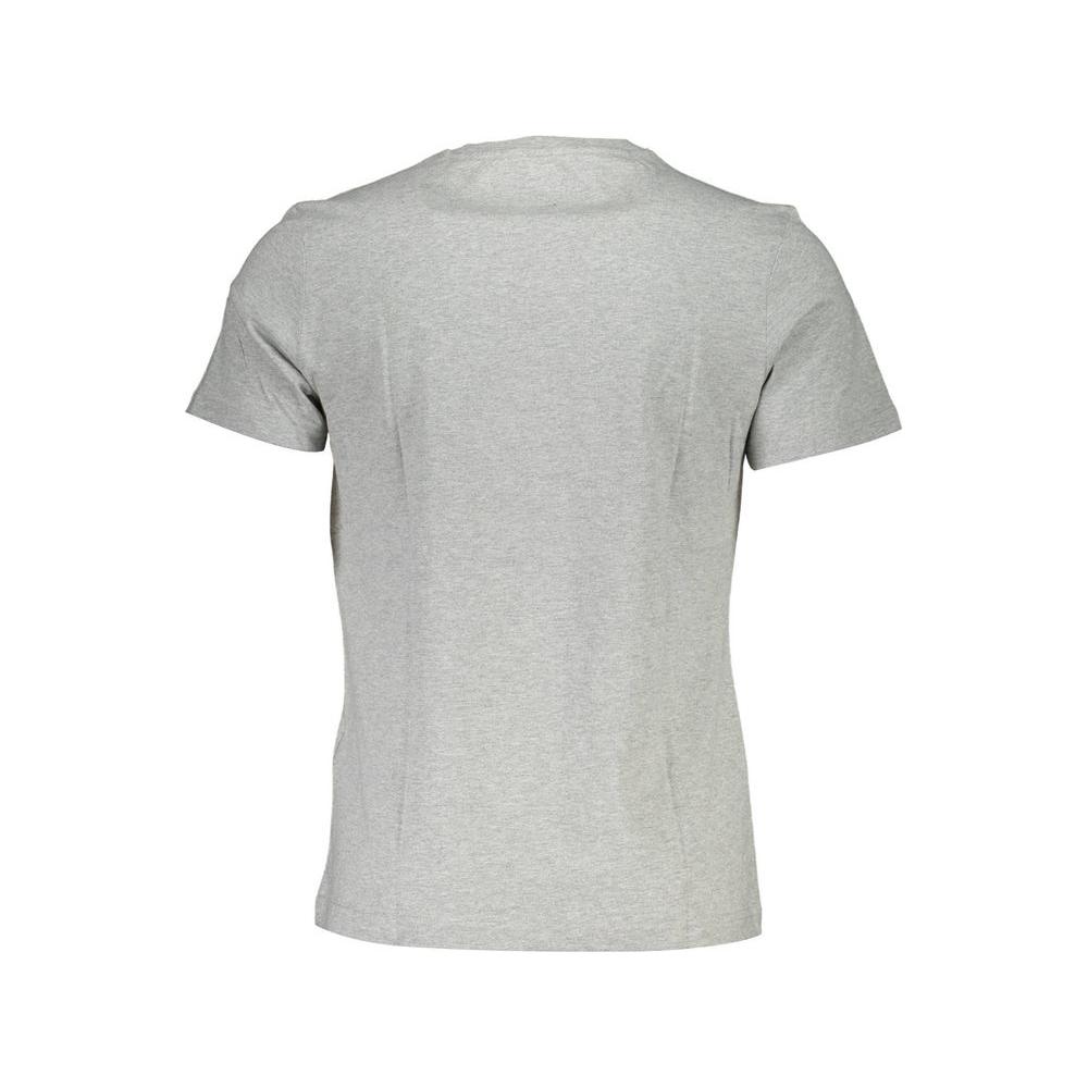 La Martina Gray Cotton Men T-Shirt La Martina Gray