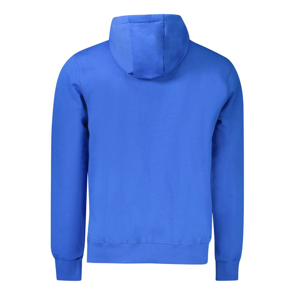 North Sails Blue Cotton Men Sweater North Sails Royal Blue