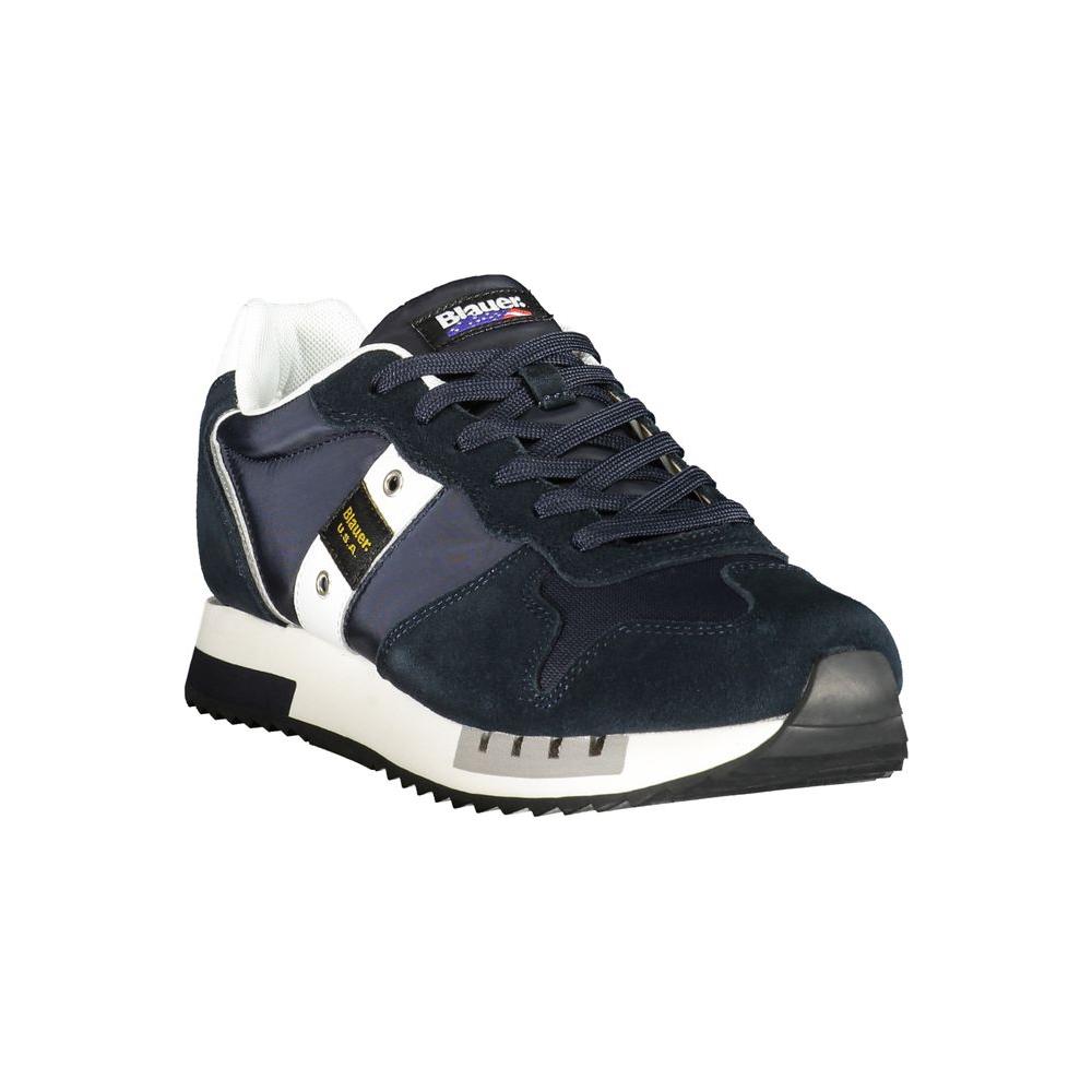 Blauer Blue Polyester Men Sneaker Blauer Dark Slate Gray