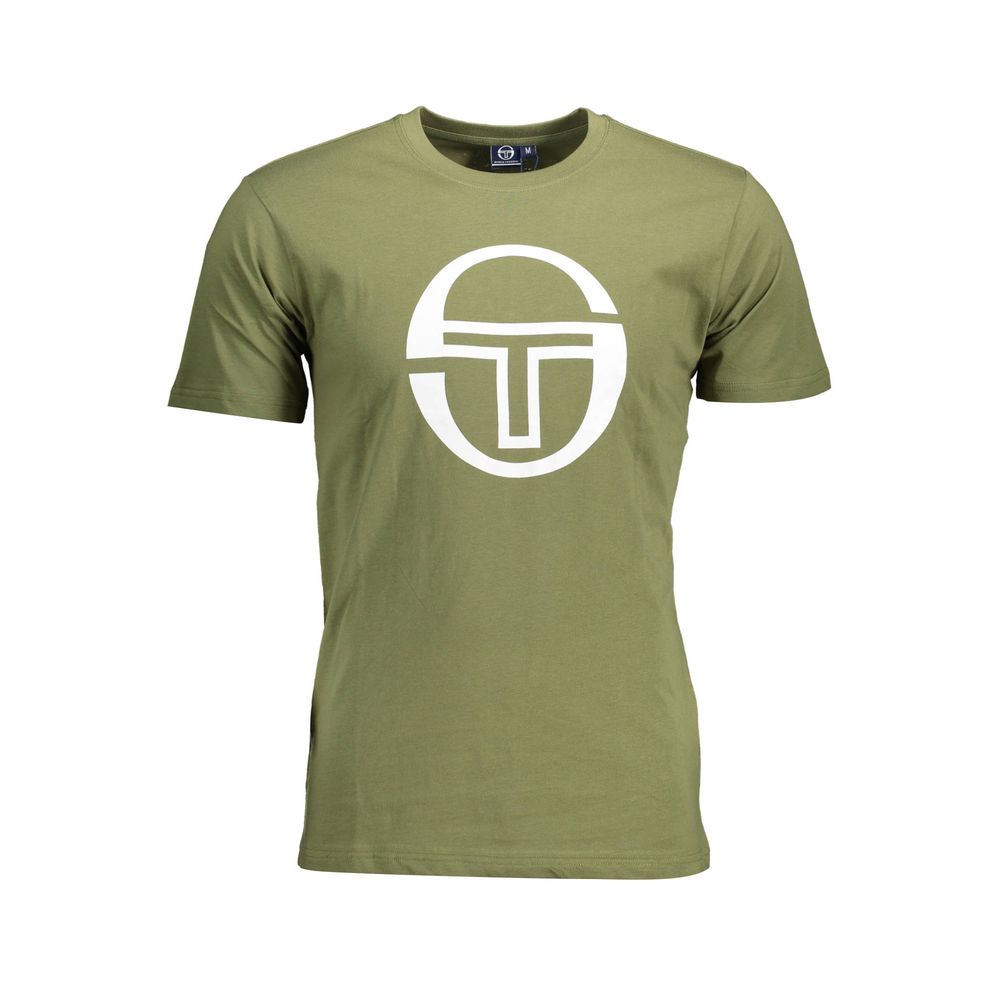 Sergio Tacchini Green Cotton T-Shirt Sergio Tacchini Dim Gray