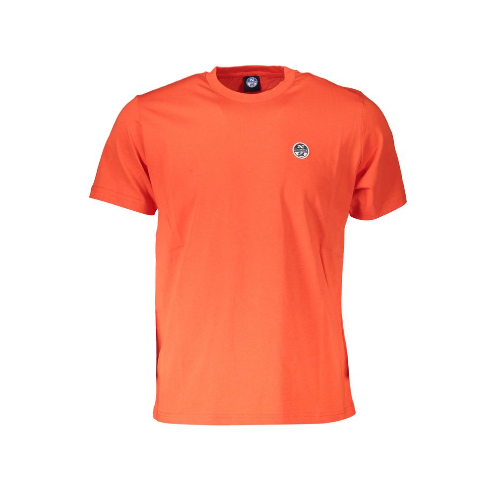 North Sails Red Cotton Men T-Shirt North Sails Tomato