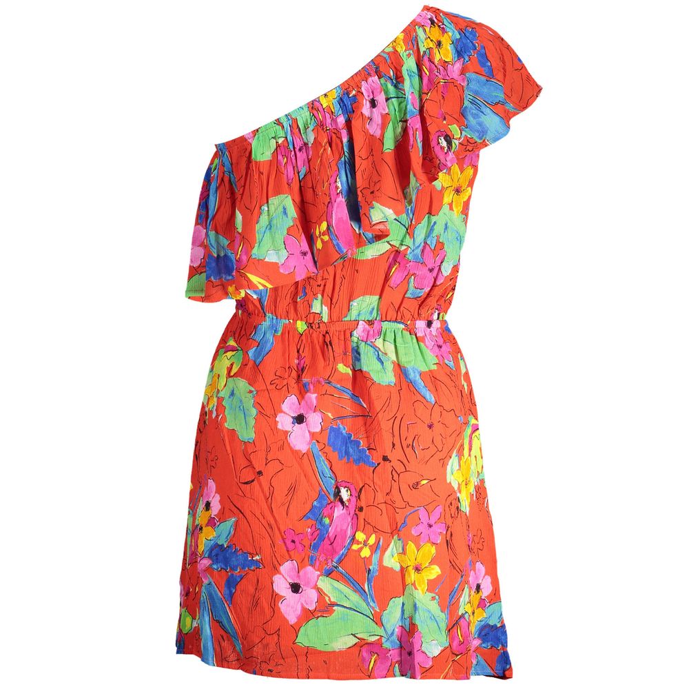 Desigual "Red Viscose Women Dress" Desigual Tomato