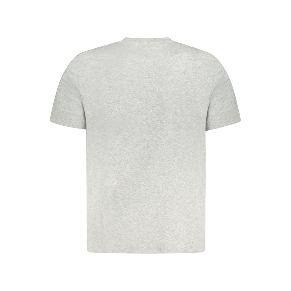 North Sails Gray Cotton Men T-Shirt North Sails Light Gray