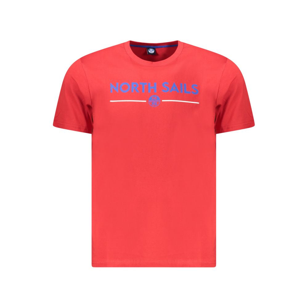 North Sails Red Cotton Men T-Shirt North Sails Tomato