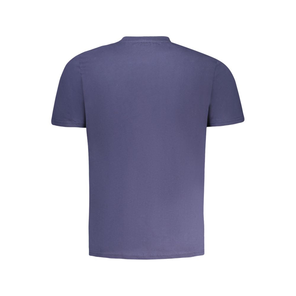 North Sails Blue Cotton Men T-Shirt North Sails Dim Gray