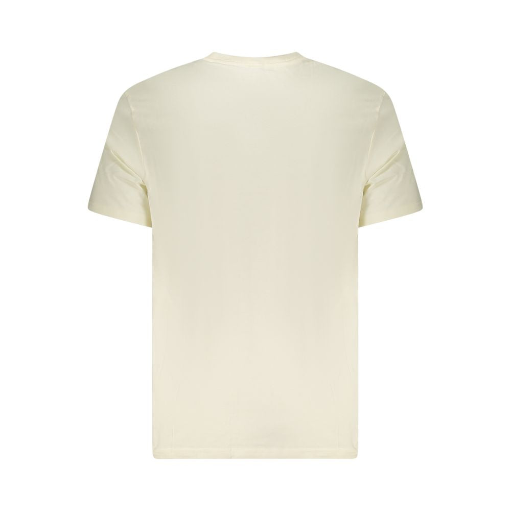 Lee Beige Cotton Men T-Shirt Lee Light Gray