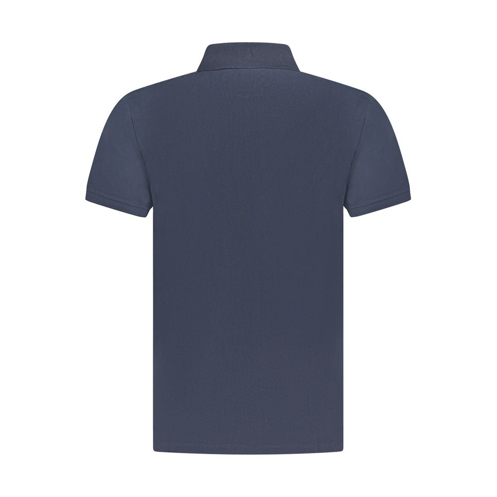 Timberland Blue Cotton Men Polo Shirt Timberland Dark Slate Gray