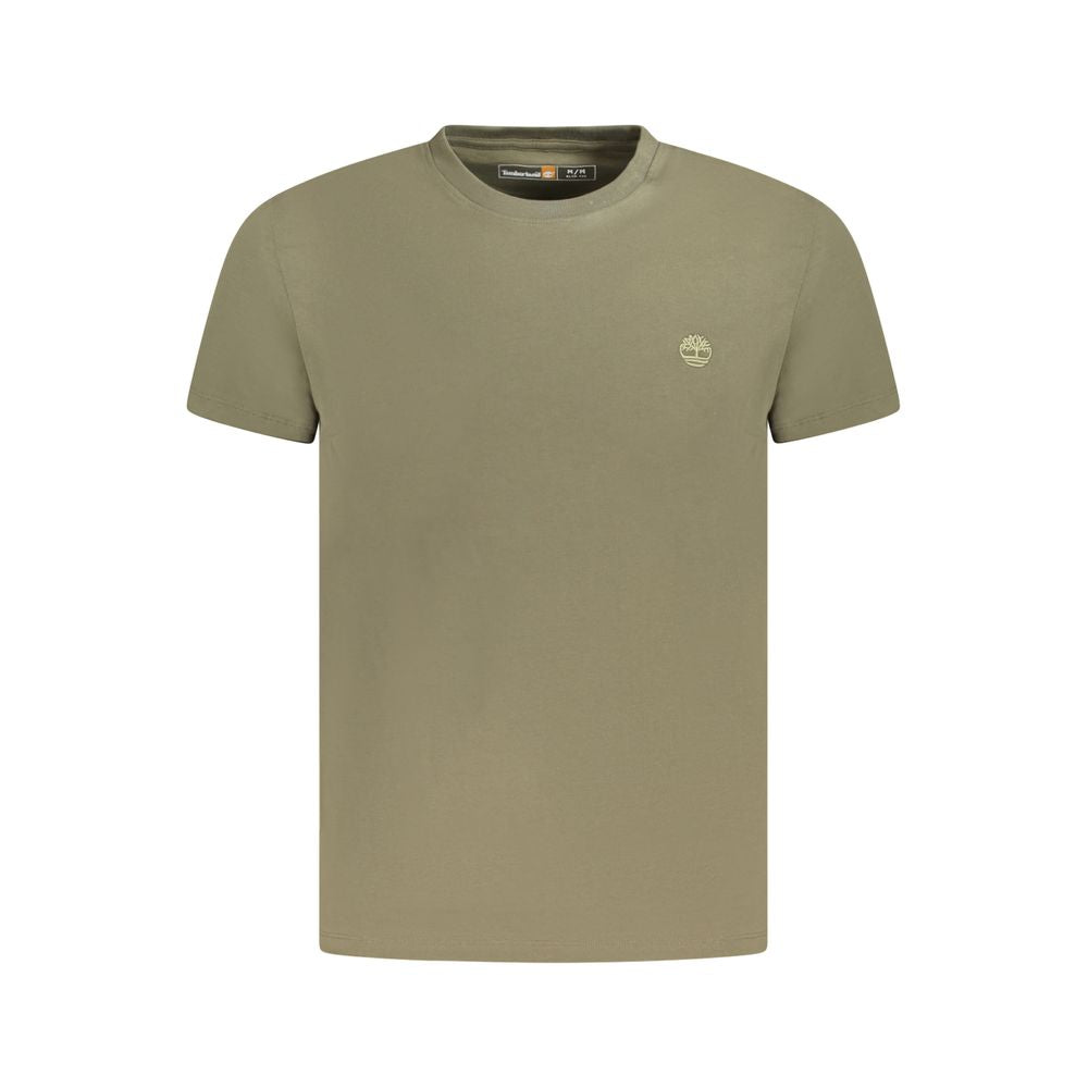 Timberland Green Cotton Men Shirt Timberland Slate Gray