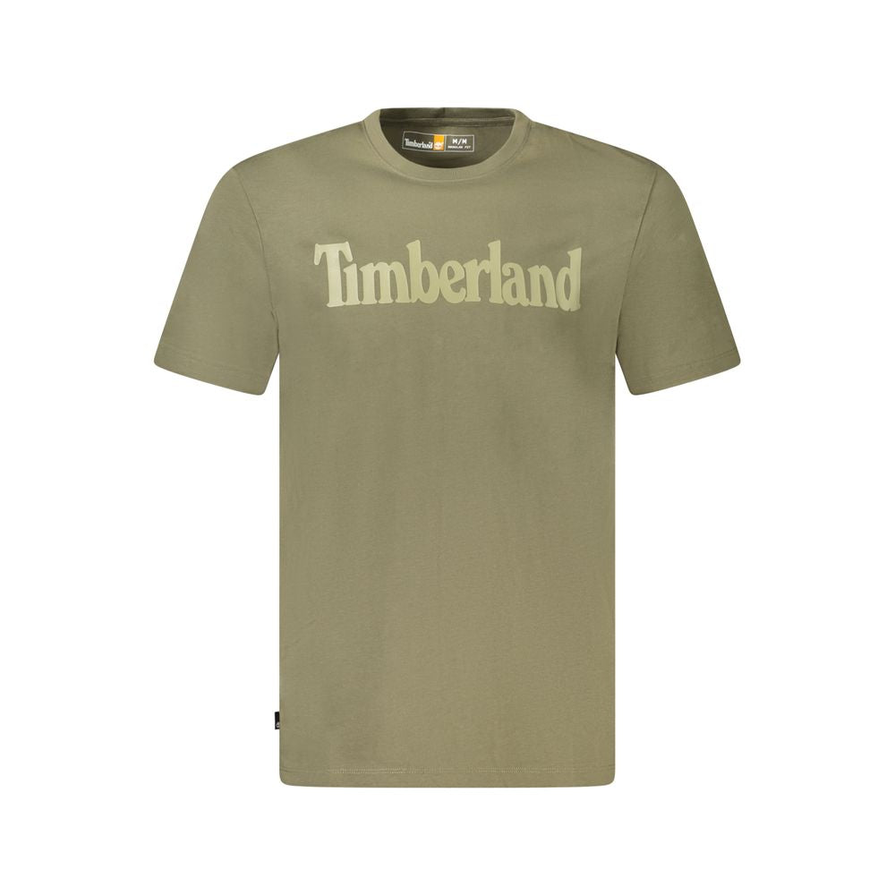Timberland Green Cotton T-Shirt Timberland Slate Gray