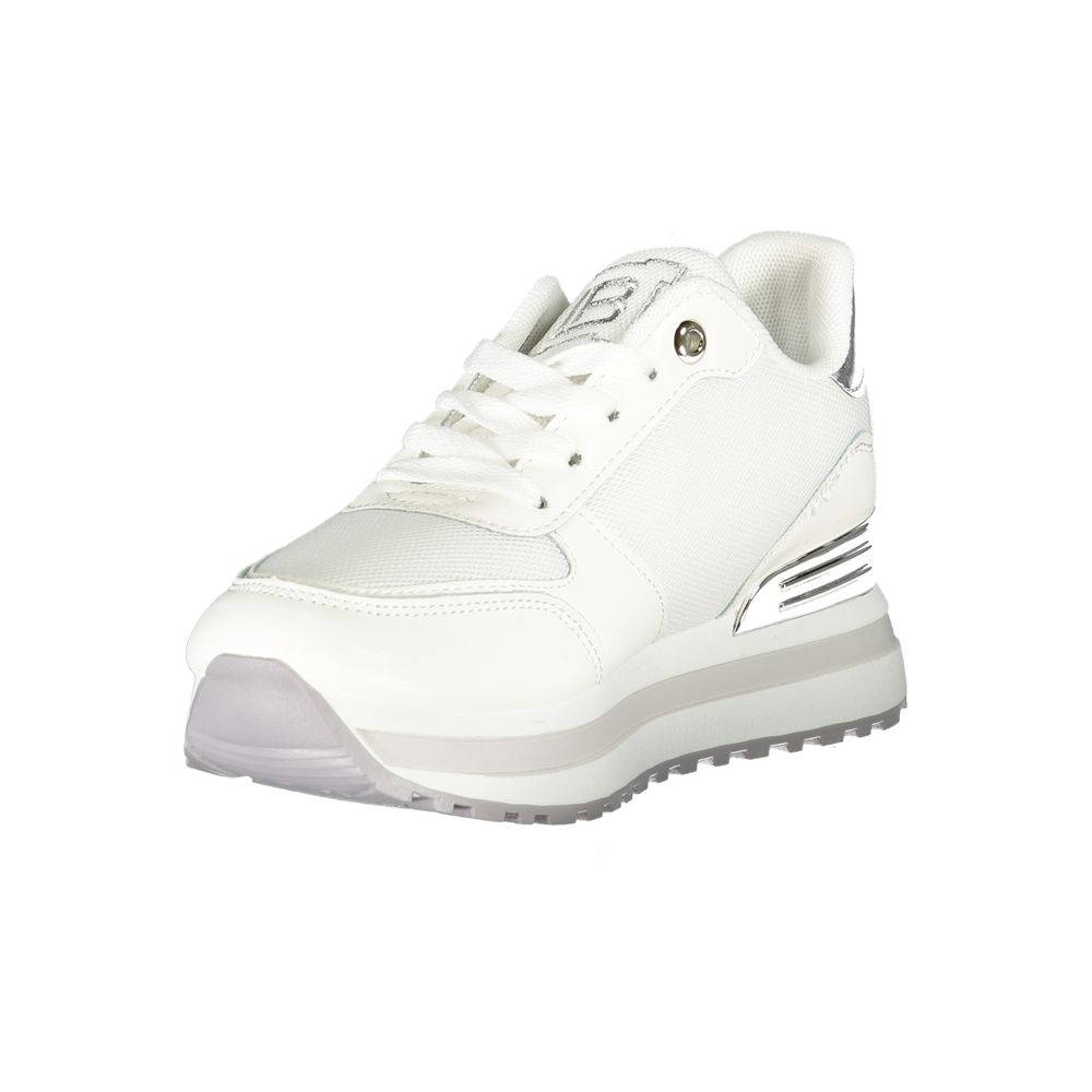 Laura Biagiotti White Polyester Women Sneaker Laura Biagiotti Beige