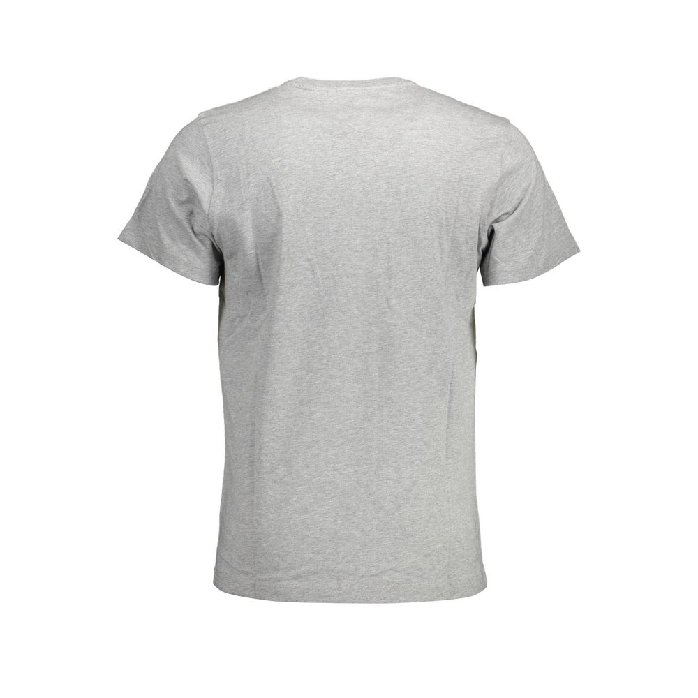 Tommy Hilfiger Gray Cotton Men T-Shirt Tommy Hilfiger Gray