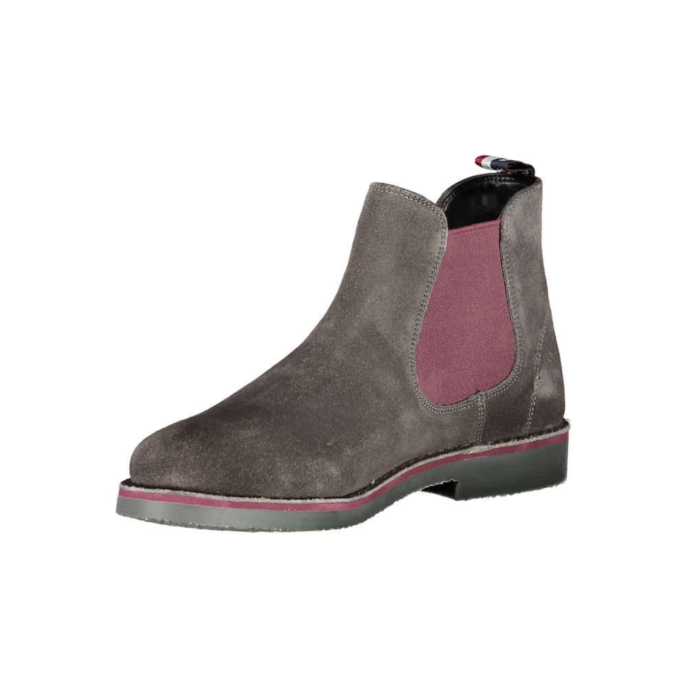 U.S. POLO ASSN. Gray Leather Men Boot U.S. POLO ASSN. Dim Gray