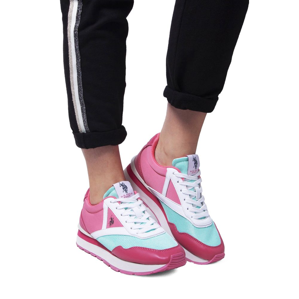 U.S. POLO ASSN. Pink Polyester Women Sneaker U.S. POLO ASSN. Black