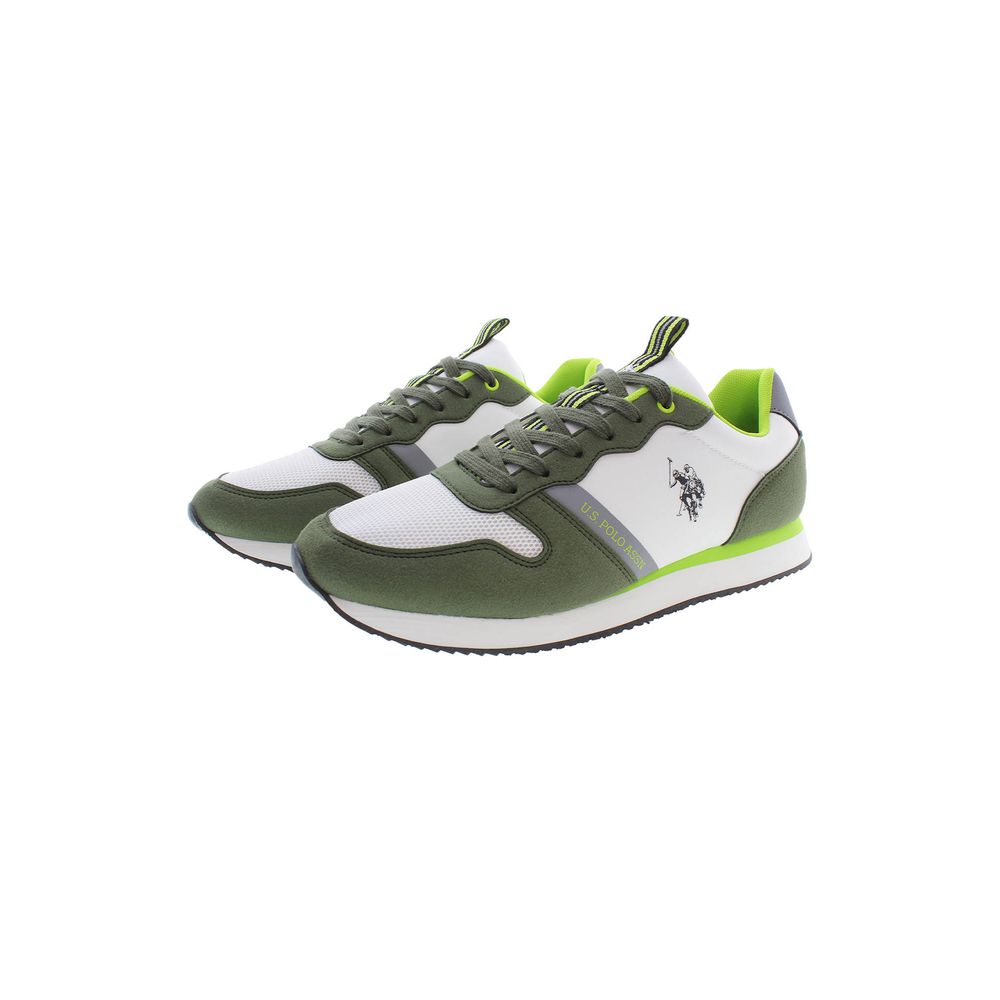 U.S. POLO ASSN. Green Polyester Men Sneaker U.S. POLO ASSN. Dim Gray