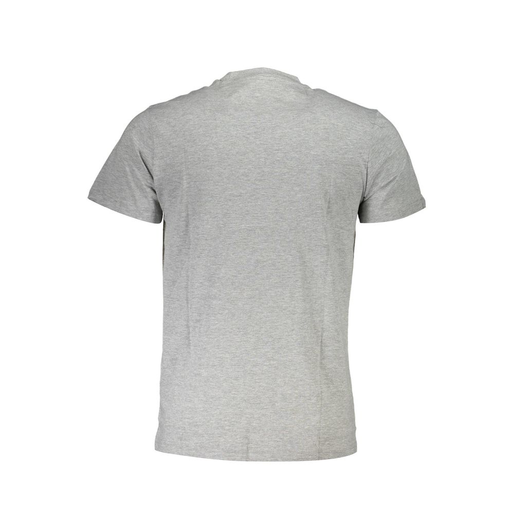 Cavalli Class Gray Cotton Men T-Shirt Cavalli Class Gray