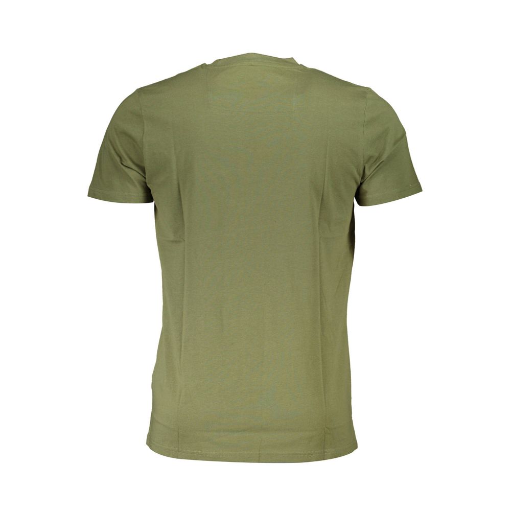 Cavalli Class Green Cotton T-Shirt Cavalli Class Dim Gray