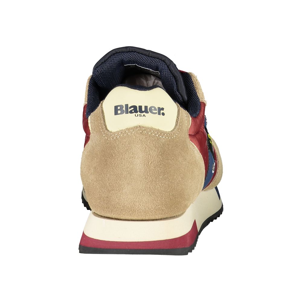 Blauer Beige Sports Sneakers with Contrast Accents Blauer Tan