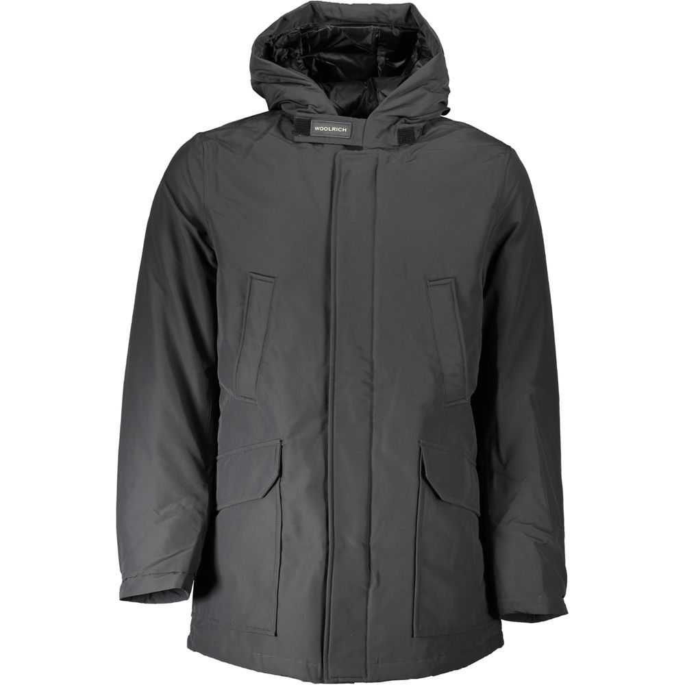 Woolrich Gray Cotton Men Jacket Woolrich Dark Slate Gray