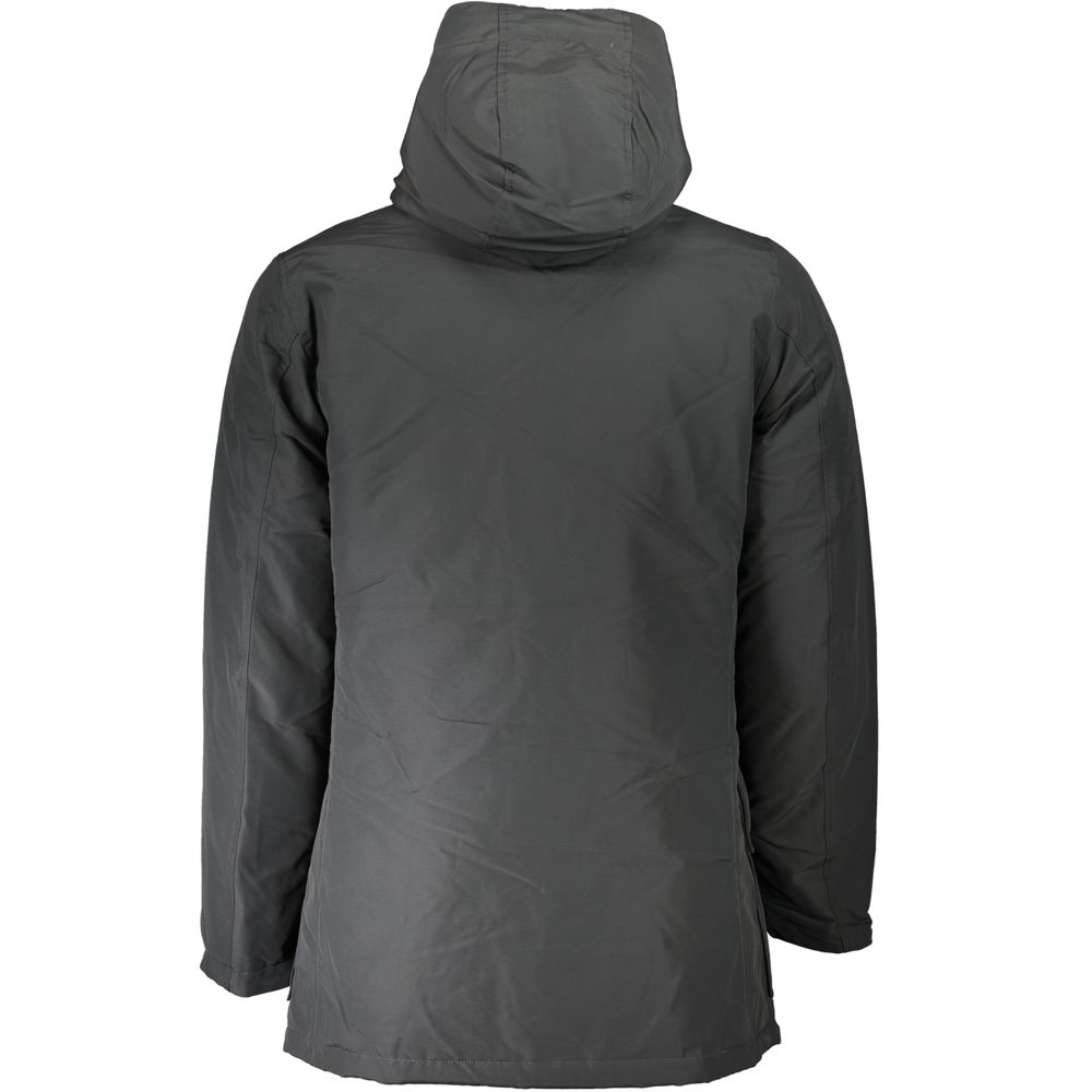 Woolrich Gray Cotton Men Jacket Woolrich Dark Slate Gray