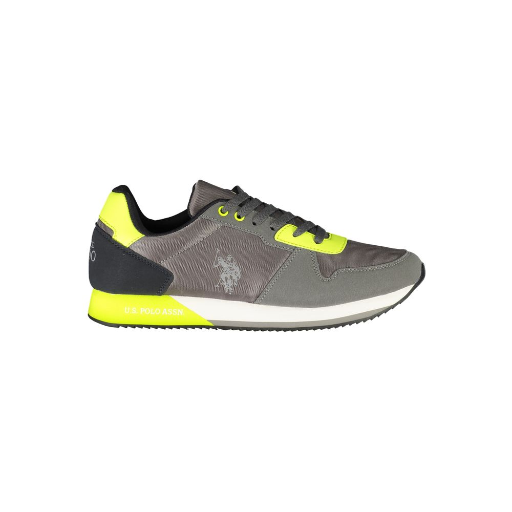 U.S. POLO ASSN. Gray Polyester Men Sneaker U.S. POLO ASSN. Dim Gray