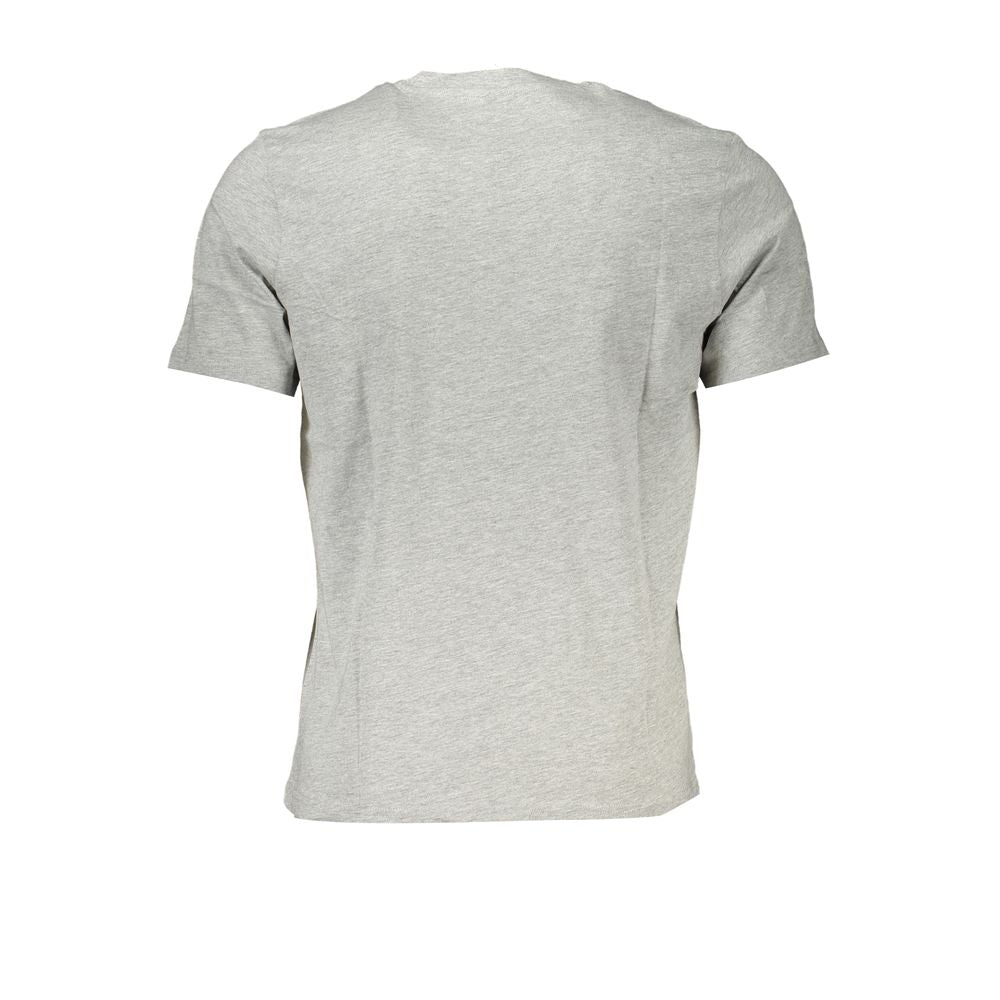North Sails Gray Cotton Men T-Shirt North Sails Gray
