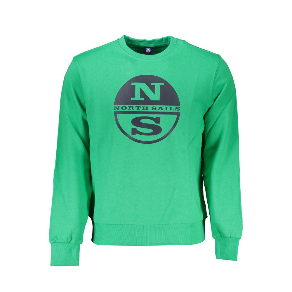 North Sails Green Cotton Sweater North Sails Medium Sea Green
