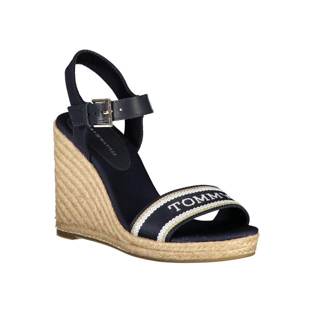 Tommy Hilfiger Blue Polyester Sandal Tommy Hilfiger Dark Slate Gray