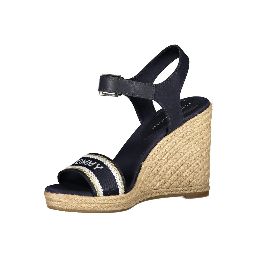 Tommy Hilfiger Blue Polyester Sandal Tommy Hilfiger Tan