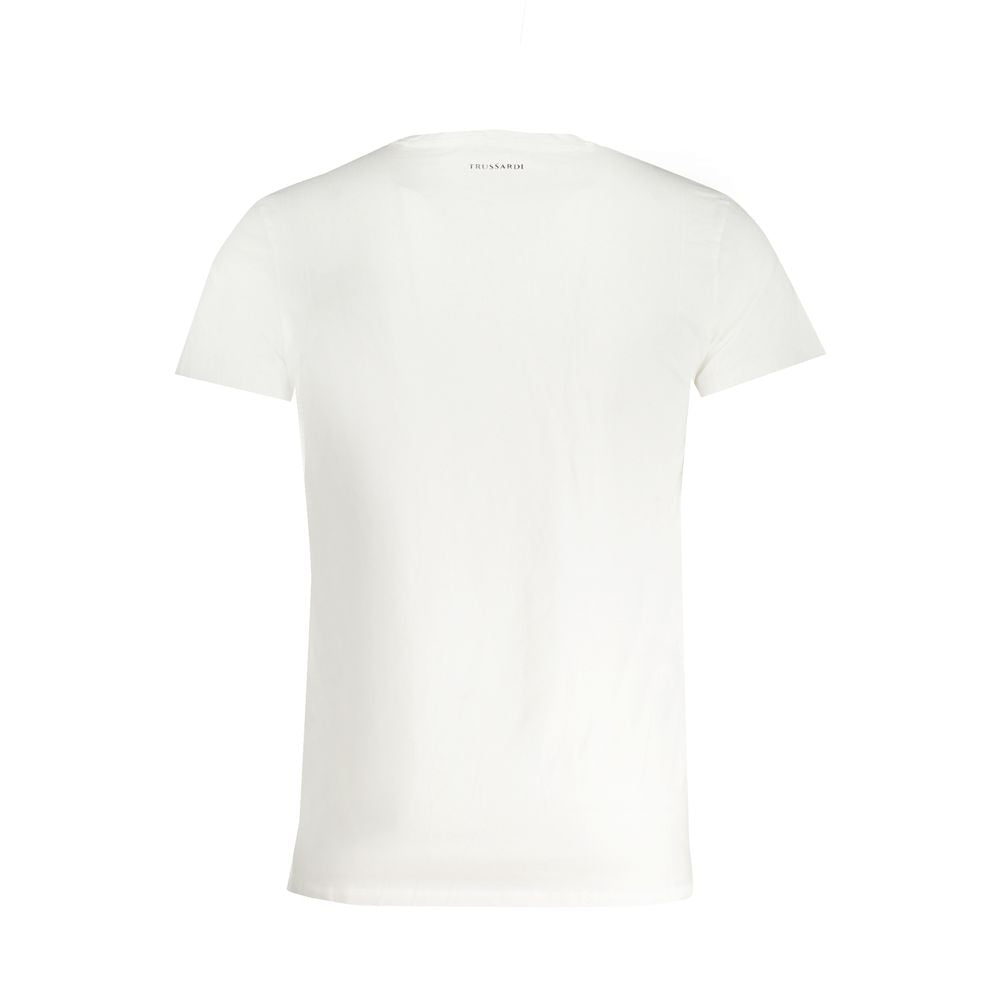 Trussardi White Cotton T-Shirt Trussardi White Smoke