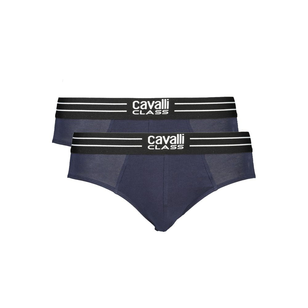 Cavalli Class Blue Cotton Men Underwear Cavalli Class Dark Slate Gray