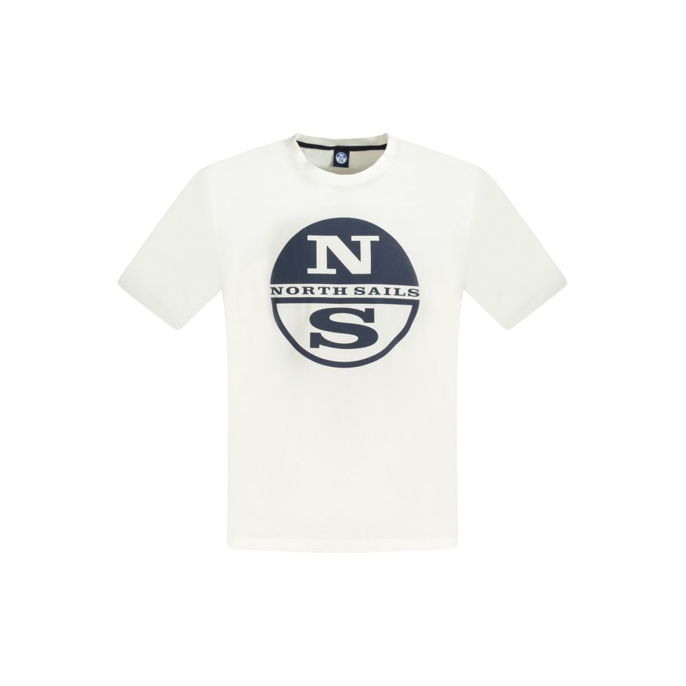 North Sails White Cotton Mens TShirt North Sails White Smoke
