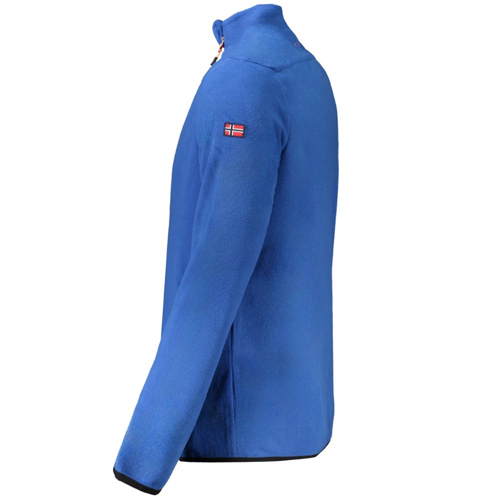 Norway 1963 Blue Polyester Men Sweater Norway 1963 Steel Blue