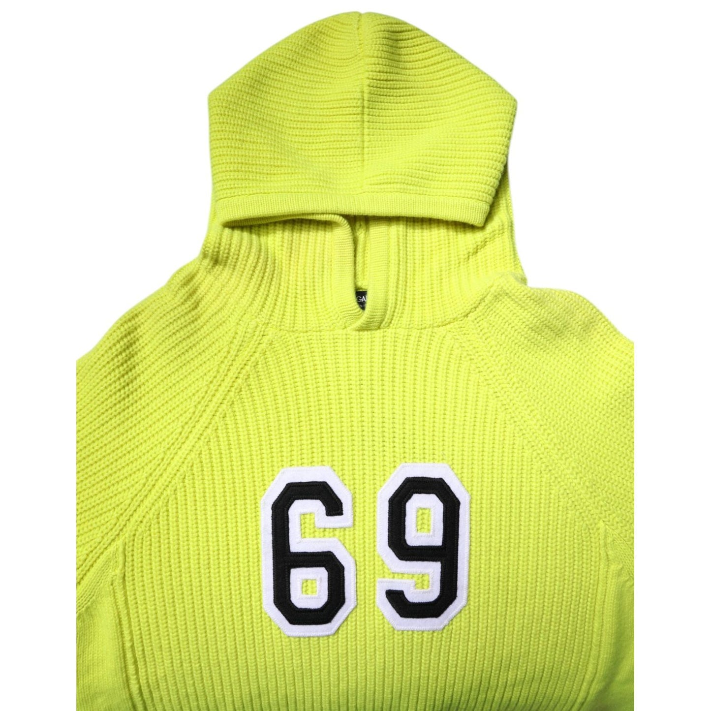 Dolce & Gabbana Green 69 Knit Hooded Men Pullover Sweater TSH90255-48