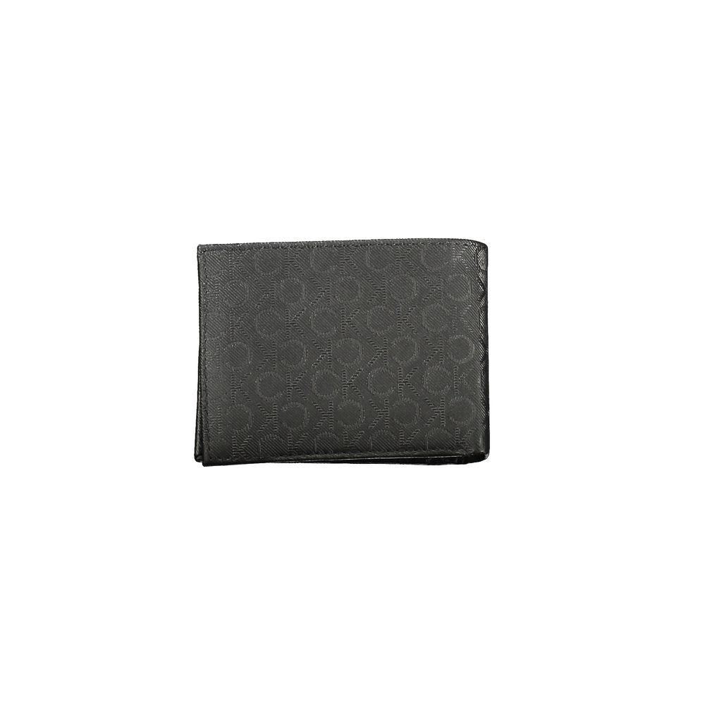 Calvin Klein Black Leather Men Wallet Calvin Klein Dark Slate Gray