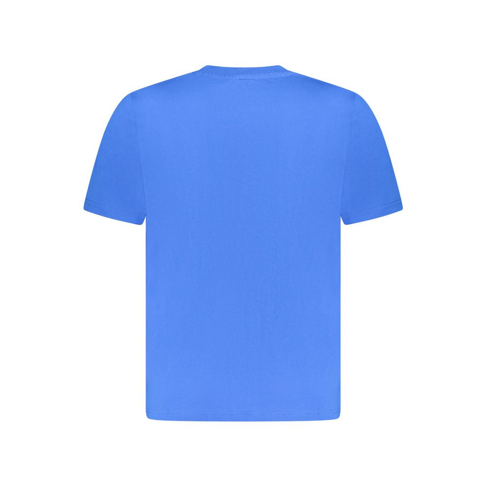 North Sails Blue Cotton Men T-Shirt North Sails Cornflower Blue
