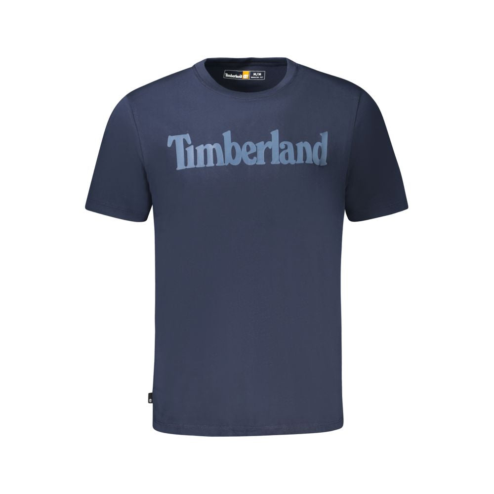 Timberland Blue Cotton T-Shirt Timberland Dark Slate Gray