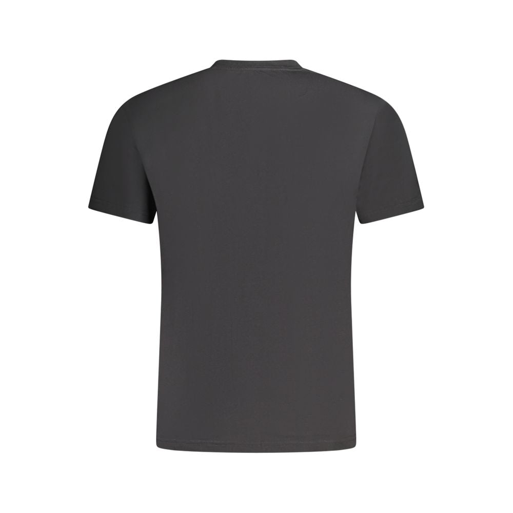 Vans Black Cotton T-Shirt Vans Dark Slate Gray