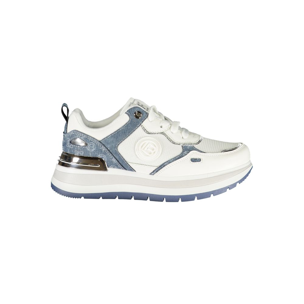 Laura Biagiotti White Polyester Women Sneaker Laura Biagiotti Beige