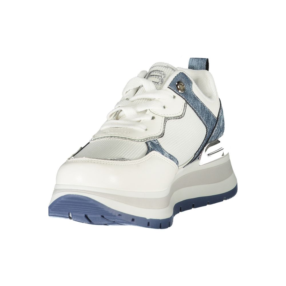 Laura Biagiotti White Polyester Women Sneaker Laura Biagiotti Light Gray