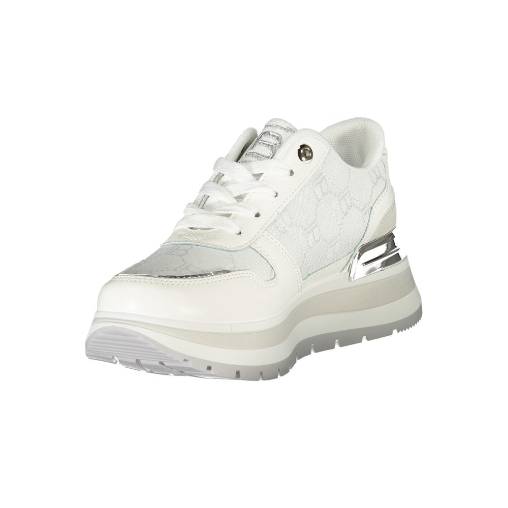 Laura Biagiotti White Polyester Women Sneaker Laura Biagiotti Light Gray